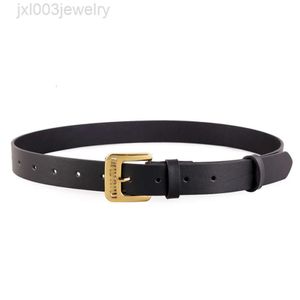 23ss Designer MIiui Miui Ceinture Nouvelle Ceinture En Cuir Véritable Pour Femme Lettre Décorative Boucle En Métal Ceinture Femme Punk Instagram Style