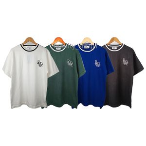 23SS Diseñador Rhude Men Camiseta de verano Camisetas casuales de bordado