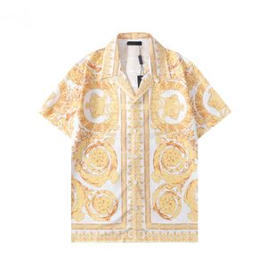 23ss Designer Shirt Mens Button Up Shirts imprimer chemise de bowling Hawaii Floral Casual Shirts Hommes Slim Fit Robe à manches courtes T-shirt hawaïen M-3XL