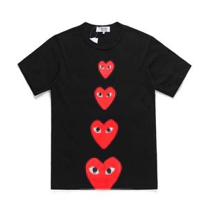 23ss Designer Tee Mens T-shirts Com des Garcons CDG Play T-shirt Invader Artist Edition XL NOUVEAU