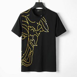 23ss Designer Tide T-shirts LETTRE CHOSE LAMINÉ PRINT CHEPT STREET HAUT STREET CASSORT 100 COTON PURS POUR M3XL