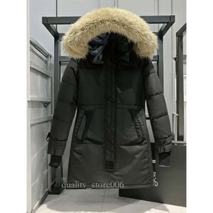 23SS Designer Femmes Canadian Goose Version mi-longueur Puffer Down Veste Femme Parkas Hiver Épais Manteaux Chauds Coupe-Vent Streetwear Dsf 250