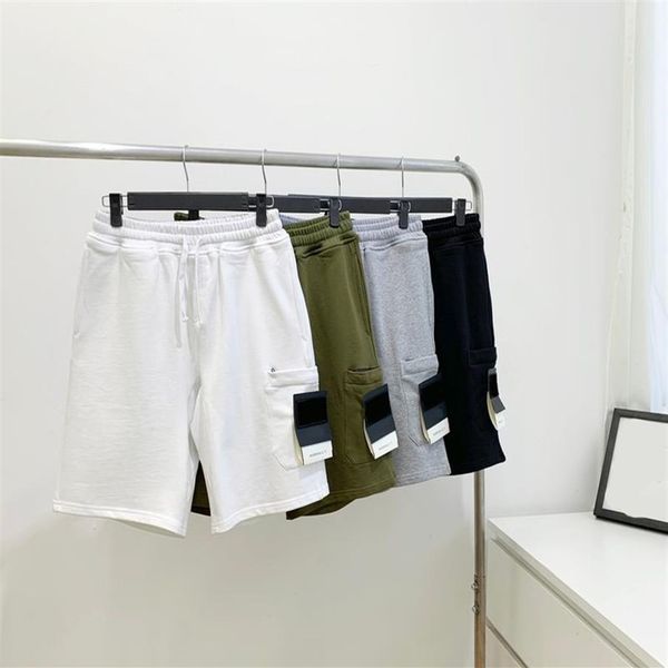 23ss modèles européens pantalons courts pour hommes shorts rétro classiques avec étiquette brodée manches surdimensionnées 230 grammes de tissu en coton 186e