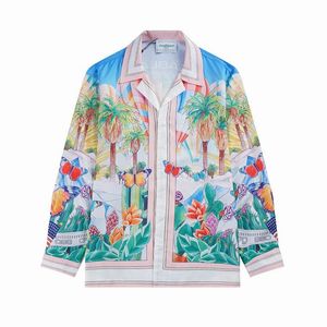 23SS Mode Overhemd Casablanc-s Designer Shirts Heren Casual Overhemd Met Lange Mouwen Los Zijden Overhemd Korte Mouwen Luxe T-shirt Heren Casa