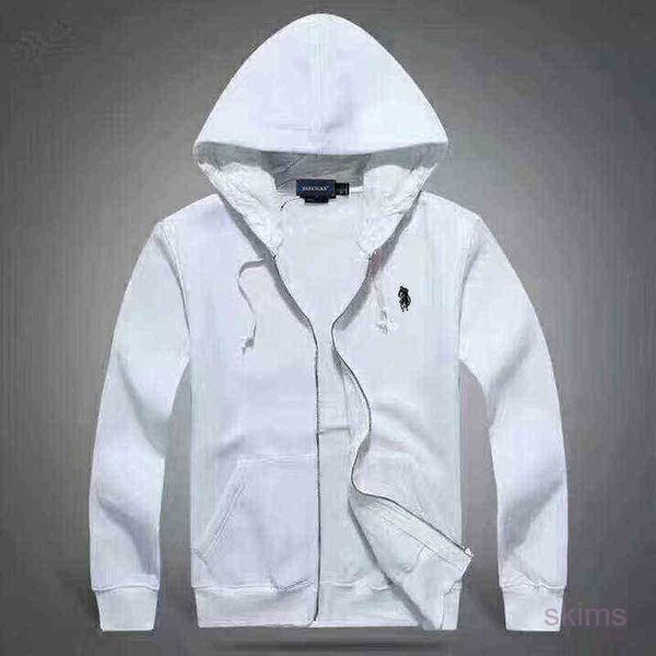 23ss Golf Hoodie Fleece Cardigan Chaqueta con capucha Polo de hombre Bordado de moda Tamaño grande Invierno Color puro H1206