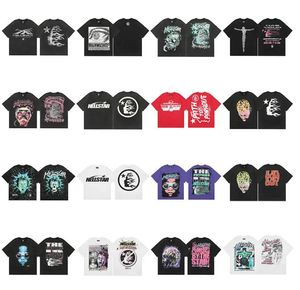 Camisetas diseñador camisetas hip hop moda gráfica tee street graffiti letras estampado vintage vintage taller de ajuste suelto s-xl