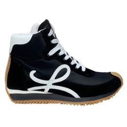 23SS High Sports Shoes Spaanse designer schoenen Sneakers dameshoens mode casual schoenen comfortabel niet-slip zool leer en omlaag doek 35-46 maat met originele doos