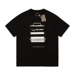 23SS High Version B Familie Summer modieus t-shirt voor beide mannen vrouwen losmaken losse veelzijdige korte mouwen voor koppels
