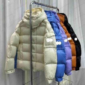 23SS Luxury Designer Mens Down Parkas Badge Badge Trip Tripe Spun Swned Cabinage à capuche Légère de la veste basse épaissie Veste d'hiver chaude Top Taille 1/2/3/4/5