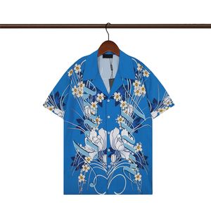 23ss Luxe Designer shirts shirt Casual mannen Korte mouwen Mode Shirt Merk Kleding Bouses Heren shirt PAISLEY BOWLING SHIRT