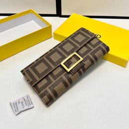 23SS Luxurys Designers Venetië Wallets For Women Bags Wallets eerste laag van koeienhuid dames reismoger munt portemonnee 19 cm met originele doos