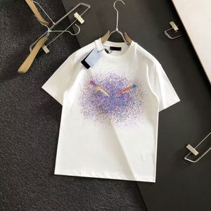 23SS Luxurys T-shirt Fashion Shining Stars Borduurwerk Tia's Designers Letter Style Tops Oversized Apparel S-5XL