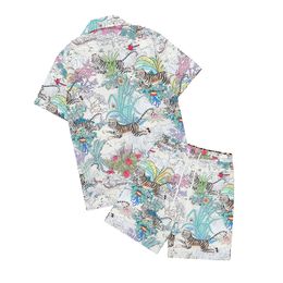 23SS Men Designer Blouses Casual Shirts Fashion Letter Print Slik Bowling Shirt Mens Drail Shirts Summer Short Sleeve T-shirt T-shirt T-shirt M-3XL