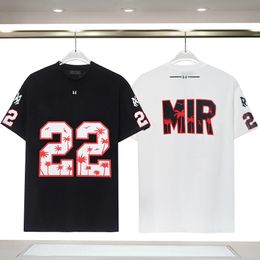 23SS Diseñador de hombres Estilista Camisetas Moda DE GRAN TAMAÑO 22 CAMISETA DE FÚTBOL Hombres Mujeres Manga corta Hip-Hop Streetwear Camisetas de algodón