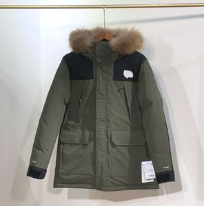 23SS Hommes Designers Vestes Longueur Down Co-Branding Collier de fourrure Lettre Vêtements de broderie Stand Mens coupe-vent et vêtements d'extérieur imperméables