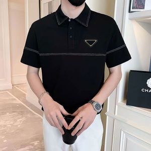 23SS Polos Polo's Hot Sales Shirt Luxe Design mannelijke Summer Turn Down kraag korte mouwen Korten shirt Men Top M-XXL