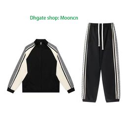 23ss Hommes Spotrwear Tech Polaire Survêtement Long Pantalon Manches Sweat À Capuche Survêtements Hommes Sports Jogger Veste Torouser orange b236V