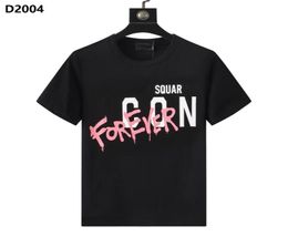 23SS Mannen T-shirt Streetwear D2 DSQ ICON GG Men039s T-shirts Brief Afdrukken Hoge Kwaliteit Shorts Tops Mannen Vrouwen Hip hop T-shirt Tee2294956