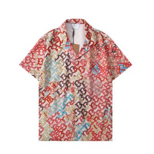 23SS Men Women Casual Shirts Summer Tops Hawaii Style Button Rapel Cardigan Shirt Shirt Blouses met korte mouwen