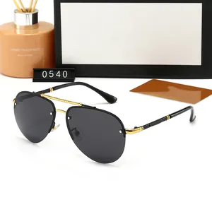 23ss Diseñador para hombre aviadores gafas de sol para mujeres damas aviadores gafas de sol polarizadas ciclismo de lujo protección UV Gafas Gafas de sol 0540 con caja