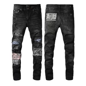 23SS Mens Designer Jeans Mode Distressed Ripped Biker Slim Fit Moto Denim Pour Hommes Top Qualité Mode Jean Mans Pantalon pour hommes