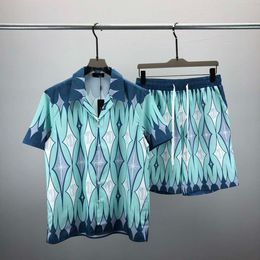 23SS Mens Designers Survêtement Set Luxe Classique Mode Chemises Hawaïennes Survêtements Ananas Short Imprimé Chemise À Manches Courtes Costume # 030