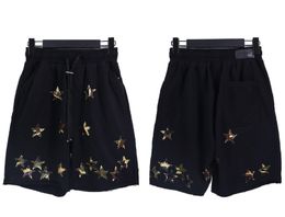 23SS shorts pour hommes AMR shorts de créateurs printemps été shorts mnNew Custom Stars Patch Leather American Retro Style Shorts de sport de loisirs décontractés décoratifs