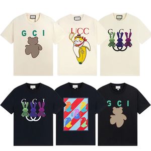 23SS Heren T-shirts Luxury's Women Designer T-shirts Gedrukt kort zomercasual met letterontwerpers T-shirt Big Size S-5XL