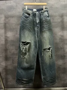 23ss Nouveau designer de luxe style polaire Pop pantalons de rue de mode Jeans lettrage haut imprimé pour hommes et femmes