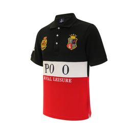 23SS Nieuwe Hoge Kwaliteit Polo Shirt 100% Katoen heren Designer Casual Korte Mouw Kleuraanpassing Fashion Casual S-5XL