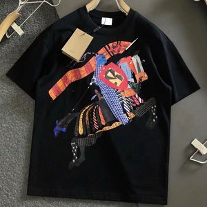 23SS NOUVEAU T-shirt pour hommes Designer à manches courtes T-shirts imprimés à la mode Casual Luxe Pur Coton Vêtements assortis pour les amoureux S-5XL