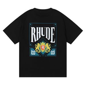 23SS NIEUW RHUDE MENS T-shirt Hoogwaardige Tess Designer Casual mode Korte mouw Europe America Men Men Dames Ronde nek T-shirts US SIZE S-XXL