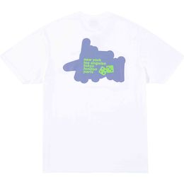23SS Nieuwe Dames Heren T-shirts High End Klassieke Eenvoudige Silhouet Slogan Stad Letter Afdrukken Tee Zomer Strand Ademend Mode Straat Korte mouw TJAMMTX370