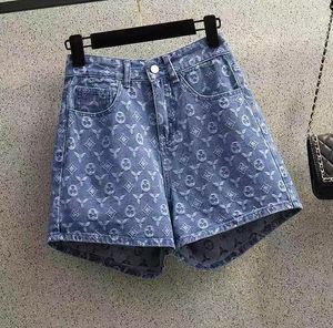 23SS Nieuwe damesontwerper dames denim shorts jeans ontwerp sexy dames zomer korte broekkleding