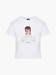 23SS realisatie par vrouwen designer t-shirt mode tops kleur make-up print tees short mouwen t-shirt