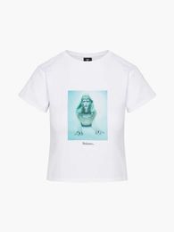 23SS realisatie par vrouwen designer t-shirt leeuw figuur print mode tops korte mouwen t-shirt vrouw