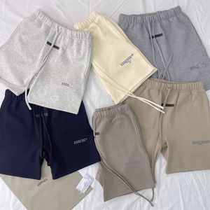 23ss Reflecterende High Street Shorts Casual sportbroek voor heren Losse oversized stijl Korte broek met trekkoord Trend Designer