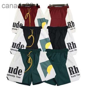 23SS Rhude Hommes Femmes Shorts Designer Mode d'été Séchage rapide Streetwear Casual Hip Hop Beach Sportswear Pantalon court pour hommes LOLS