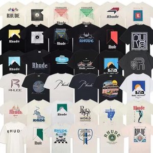 Rhud Mens T-shirt tee Designer Casual Mode Été À Manches Courtes Europe Amérique Hommes Femmes Col Rond t-shirts De Luxe Tops Taille S-XL Lettres Imprimer Vêtements