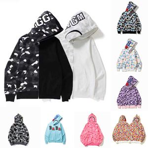 23ss Shark Hoodies full zip up Mens Womens Fashion Deisigners Hoody Jacket Sweat-shirts décontractés de haute qualité Taille M-3XL