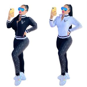 23SS Spring Newlvs dames trainingspakken Casual Fashion Luxury Suit 2 -delige set Designer Tracksuit J2595L