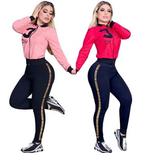 23SS printemps NOUVELLES Survêtements pour femmes Marque de luxe mode Casual 2 Piece Set designer sports Suit J2787