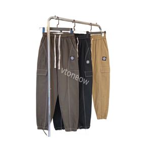 23ss Stones Pantalon Cargo Printemps Et Automne Pantalon Stretch Multi-Poches Réfléchissant Droit Sport Fitness Pantalon Décontracté Joggers M-2XL