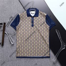 Zomerheren plus T-stukken Polos Men Designer T-shirt Damesbrief Afdrukken Polo shirts dames mouw montage t-shirts straat casual revers t-shirt