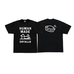 23SS Summer Swimming Duck Imprimé HUMAN MADE T-shirts pour hommes 100% coton Tissu confortable T-shirt à manches courtes pour hommes femmes S-2XL Japan Tide Brand Tee