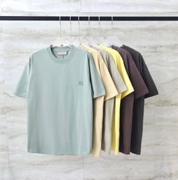 23ss verano EE. UU. Camiseta de algodón de silicona de talla grande para hombre camiseta 9ª nueva temporada patineta callejera camiseta informal multicolor