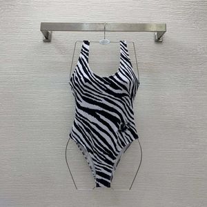 23ss Badmode Dames Bikini Designer Badpak Dierenprint U-hals Backless Nauwsluitend Eendelig Badpak Dameskleding