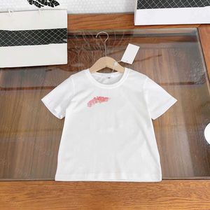 23ss peuter tee kid designer t-shirt kind tshirt jongens meisjes Ronde hals Puur katoen doodle logo afdrukken Korte mouw t-shirt Hoge kwaliteit kinderkleding