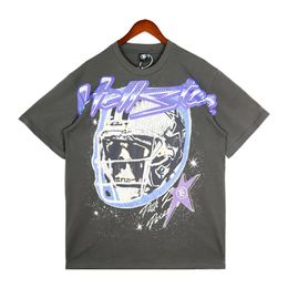 23SS Vintage Wash Hellstar T-shirt Mens Mens Women Designer T-shirts Stylist Tops Men Men Casual S Hip Hop Oversize Streetwear Tee Shirt