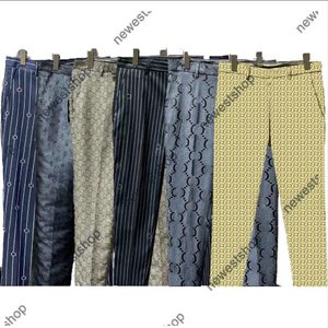 23SS Pantalons pour hommes de créateurs de vêtements occidentaux Pantalons Blazers Mix Style Automne Luxe Slim Fit Casual Grille Géométrie Patchwork Imprimer M315a